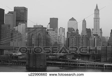 New York City - view from Manhattan Bridge View Large Photo Image Stock Image - New York City - view from Manhattan Bridge. Fotosearch