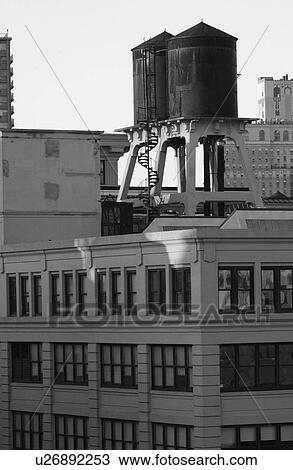 Stock Image - New York City - view from Manhattan Bridge. Fotosearch