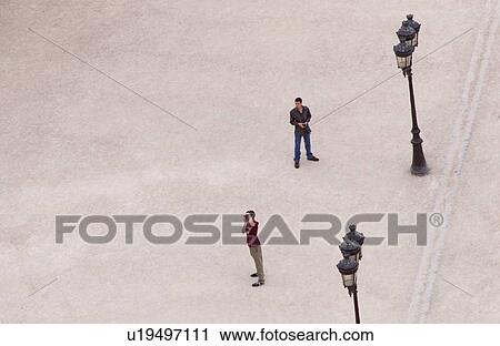 Stock Image - Paris, France, Aerial View. Fotosearch