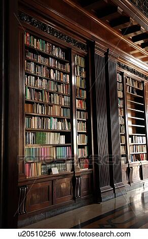 Profile of books in shelves in a library, Havana, Cuba View Large Photo Image Stock Photograph - Profile of books in shelves in a library, Havana, Cuba. Fotosearch