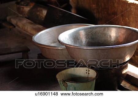Steel bowls View Large Photo Image Stock Photo - Steel bowls. Fotosearch
