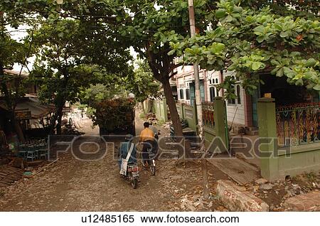 Street in village near Irrawaddy River View Large Photo Image Stock Photography - Street in village near Irrawaddy River. Fotosearch