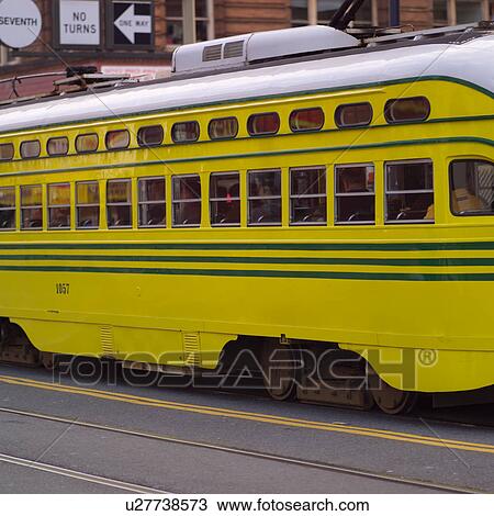 Trolley Car in San Francisco View Large Photo Image Stock Image - Trolley Car in San Francisco. Fotosearch