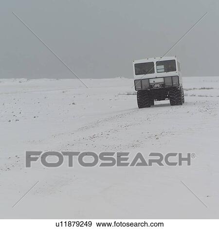 Tundra Buggy at Churchill Manitoba View Large Photo Image Stock Photo - Tundra Buggy at Churchill Manitoba. Fotosearch