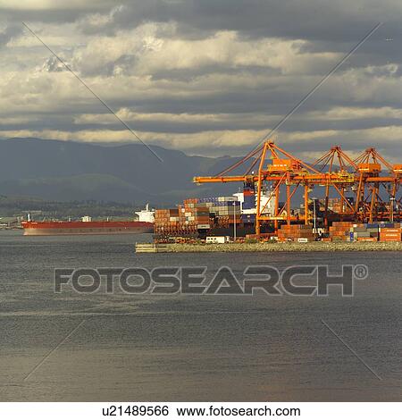 Stock Photograph - Waterfront - Vancouver, British Columbia, Canada. Fotosearch
