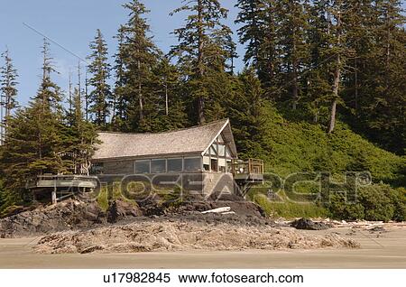 Stock Photography - Wickaninnish Bay Information Centre, Vancouver Island, Canada. Fotosearch