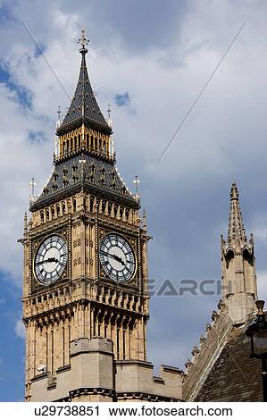 Big Ben in afternoon sun, with London Eye in background View Large Photo Image Stock Image - Big Ben in afternoon sun, with London Eye in background. Fotosearch