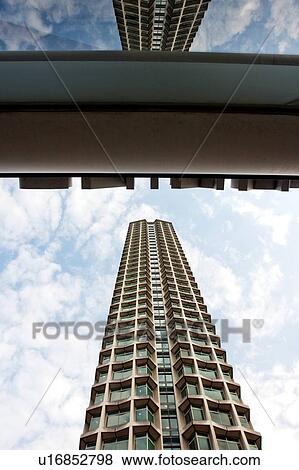 Stock Photo - Centrepoint office tower, reflected in window. Fotosearch