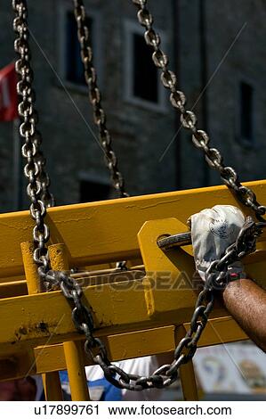 support chains on crane boom View Large Photo Image Stock Image - support chains on crane boom . Fotosearch