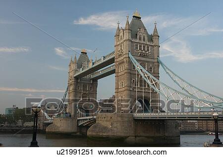 Tower Bridge in late afternoon light, as seen from south bank of river View Large Photo Image Stock Image - Tower Bridge in late afternoon light, as seen from south bank of river. Fotosearch