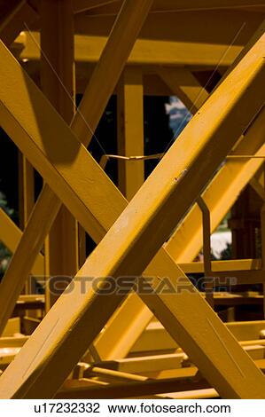 View of crane boom lying on ground, detail View Large Photo Image Stock Image - View of crane boom lying on ground, detail . Fotosearch