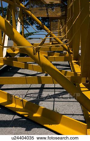 View through crane boom lying on ground View Large Photo Image Stock Photography - View through crane boom lying on ground . Fotosearch