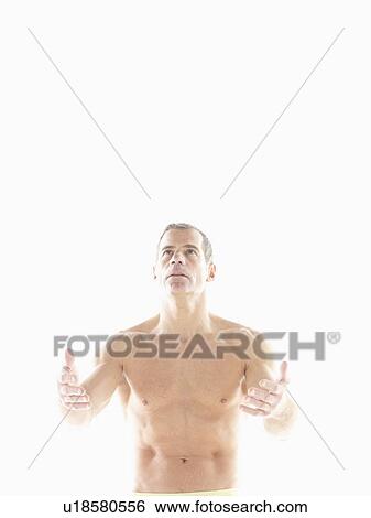 Mature man breathing exercises View Large Photo Image Stock Photograph - Mature man breathing exercises. Fotosearch