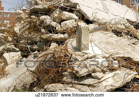 Building demolition; Canada, Ontario, Toronto View Large Photo Image Stock Photo - Building demolition; Canada, Ontario, Toronto. Fotosearch