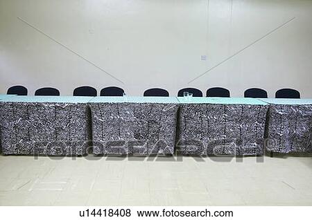 Stock Photo - Conference table, meeting room, Nairobi, Kenya. Fotosearch