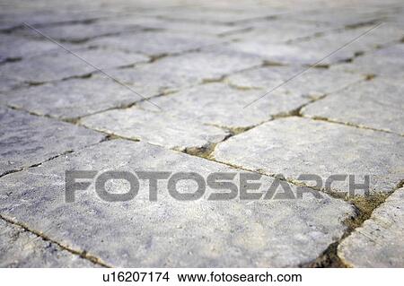 Picture - Detail of stone pathway, Canada, Ontario. Fotosearch