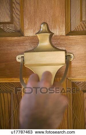 Stock Image - Door knocker, West Vancouver, B. C.. Fotosearch