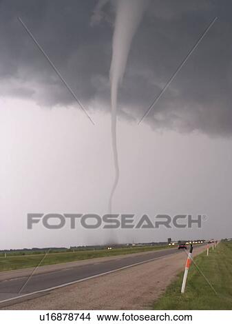 F5 tornado touches down in Elie, Manitoba. View Large Photo Image Picture - F5 tornado touches down in Elie, Manitoba.. Fotosearch