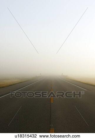 Highway in misty morning, Saskatchewan, Canada View Large Photo Image Stock Image - Highway in misty morning, Saskatchewan, Canada. Fotosearch