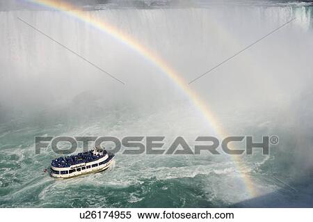 Horseshoe Falls and The Maid of the Mist - Niagara Falls, Ontario, Canada View Large Photo Image Stock Photography - Horseshoe Falls and The Maid of the Mist - Niagara Falls, Ontario, Canada. Fotosearch