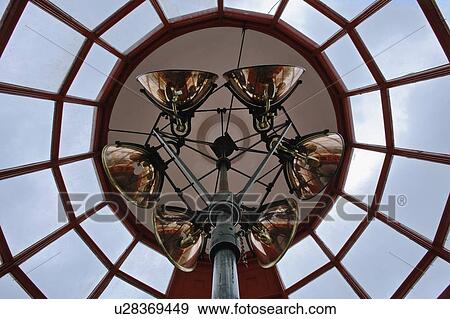 Stock Photo - Inside of Cape Bonavista Lighthouse, Newfoundland, Canada. Fotosearch