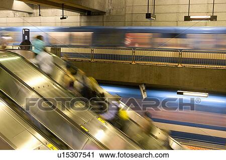 Stock Image - Lionel Groulx subway station Montreal. Fotosearch