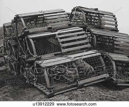 Lobster Traps, Peggy's Cove, Nova Scotia. View Large Photo Image Stock Photo - Lobster Traps, Peggy's Cove, Nova Scotia.. Fotosearch