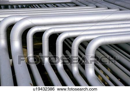 Stock Photograph - Oil Refinery; Canada, Alberta. Fotosearch