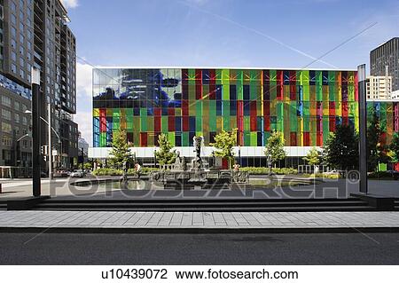 Place Jean-Paul-Riopelle, The Joust sculpture fountain, and Palais des Congres de Montreal, Montreal Convention Centre, Quebec, Canada View Large Photo Image Stock Image - Place Jean-Paul-Riopelle, The Joust sculpture fountain, and Palais des Congres de Montreal, Montreal Convention Centre, Quebec, Canada. Fotosearch