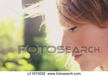 Profile of a woman outdoors, Riding Mountain National Park, Manitoba, Canada View Large Photo Image Stock Image - Profile of a woman outdoors, Riding Mountain National Park, Manitoba, Canada. Fotosearch