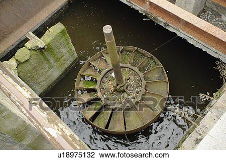 Stock Image - Ruins of the Moulins site, Montreal, Quebec, Canada. Fotosearch