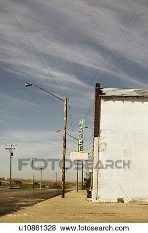 Stock Photo - Small town, Saskatchewan. Fotosearch