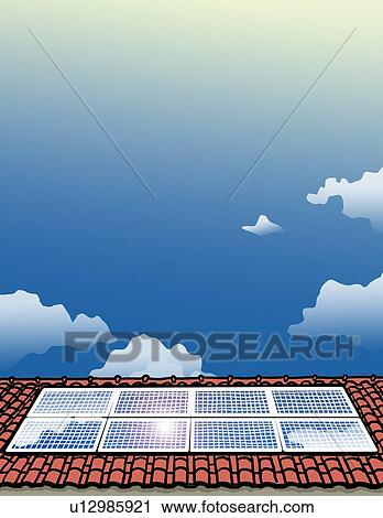 Solar panels against sunny sky View Large Photo Image Stock Image - Solar panels against sunny sky. Fotosearch