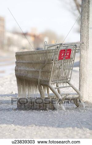 Store cart in winter, Manitoba, Canada View Large Photo Image Stock Image - Store cart in winter, Manitoba, Canada. Fotosearch