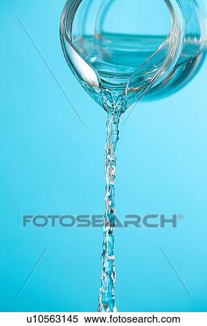 Stock Photography - Stream of water being poured from a pitcher. Fotosearch