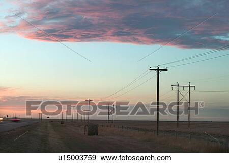 Stock Photo - Sunset in Manitoba. Fotosearch