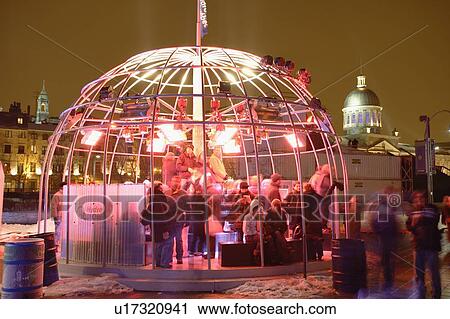 The Montreal High Lights Festival. View Hydro-Quebec Dome, Quebec, Canada. View Large Photo Image Stock Image - The Montreal High Lights Festival. View Hydro-Quebec Dome, Quebec, Canada.. Fotosearch