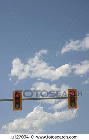 Traffic lights against clouds, Ontario View Large Photo Image Stock Image - Traffic lights against clouds, Ontario. Fotosearch