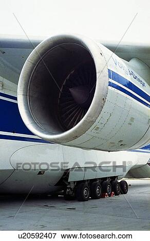 Volga Dnepr shipping aircraft on the ground View Large Photo Image Stock Photo - Volga Dnepr shipping aircraft on the ground. Fotosearch