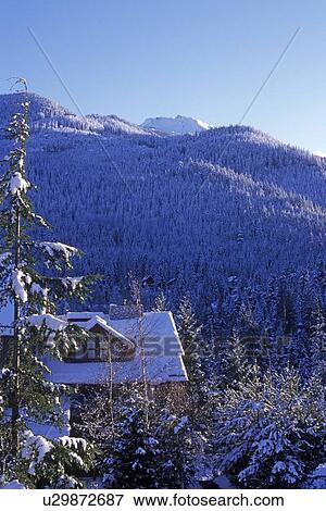 Stock Photo - Whistler Winter Home, BC, Canada. Fotosearch