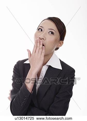 Businesswoman Yawning View Large Photo Image Stock Photography - Businesswoman Yawning. Fotosearch