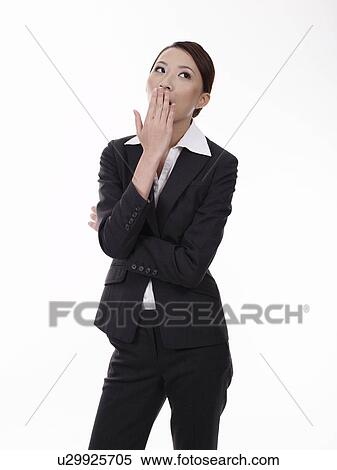Businesswoman Yawning View Large Photo Image Stock Photography - Businesswoman Yawning. Fotosearch