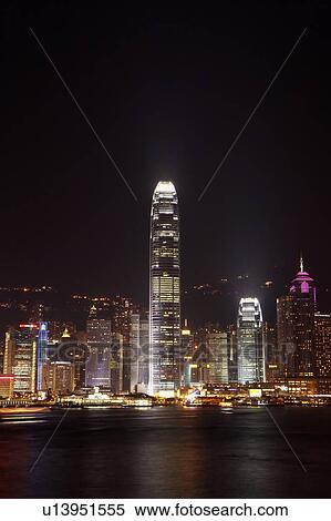 Stock Photography - Hong Kong Victoria Harbour and city skyline. Fotosearch