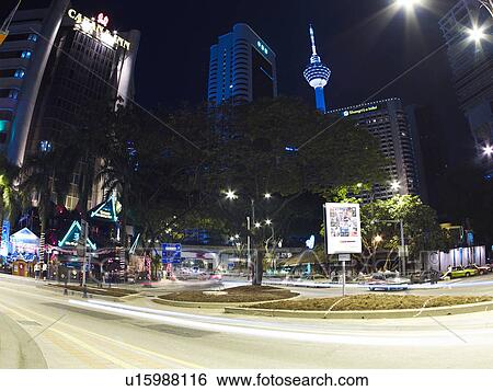 Malaysia, Kuala Lumpur at night View Large Photo Image Stock Photograph - Malaysia, Kuala Lumpur at night. Fotosearch