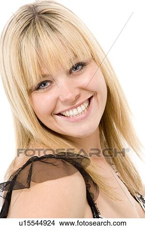 Picture - Portrait Of Woman Smiling . Fotosearch