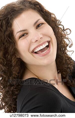 Portrait Of Woman Smiling View Large Photo Image Stock Image - Portrait Of Woman Smiling . Fotosearch