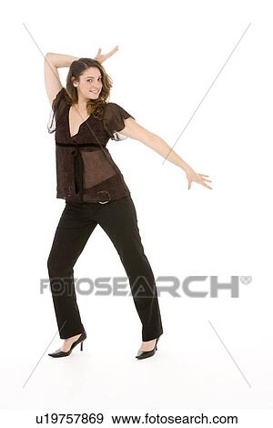 Stock Photo - Portrait Of Woman Smiling. Fotosearch