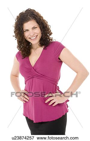 Portrait Of Woman Smiling View Large Photo Image Stock Photo - Portrait Of Woman Smiling . Fotosearch