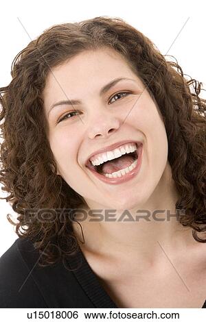 Portrait Of Woman Smiling View Large Photo Image Stock Photograph - Portrait Of Woman Smiling . Fotosearch