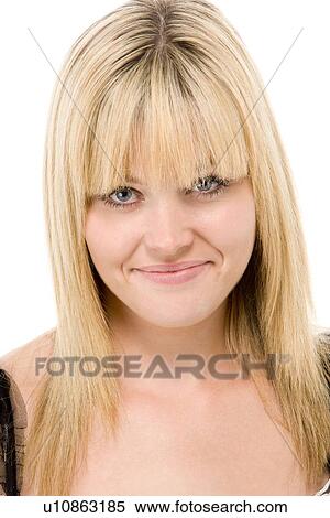 Portrait Of Woman Smiling View Large Photo Image Stock Photography - Portrait Of Woman Smiling . Fotosearch